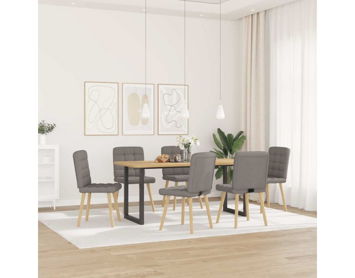 Sonata H Трапезни столове, 6 бр, таупе, плат