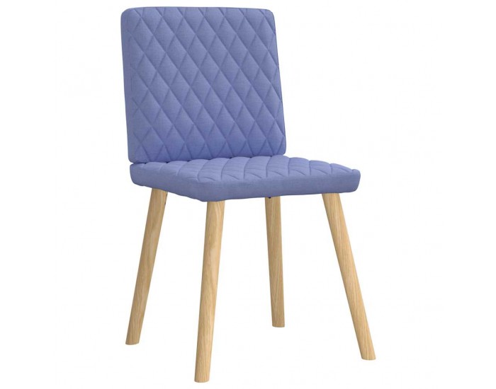 Sonata H Трапезни столове, 6 бр, дънково сини, текстил