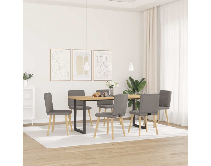 Sonata H Трапезни столове, 6 бр, таупе, плат