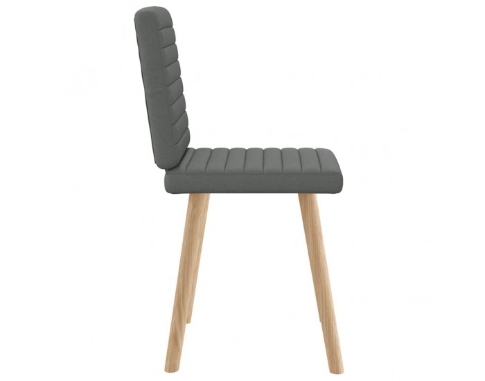 Sonata H Трапезни столове, 2 бр, тъмносиви, текстил