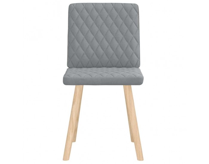 Sonata H Трапезни столове, 2 бр, светлосиви, текстил