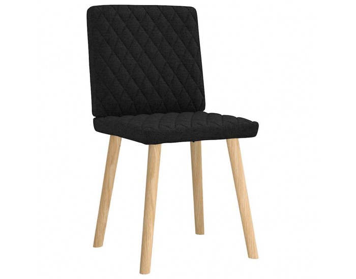 Sonata H Трапезни столове, 2 бр, черни, текстил