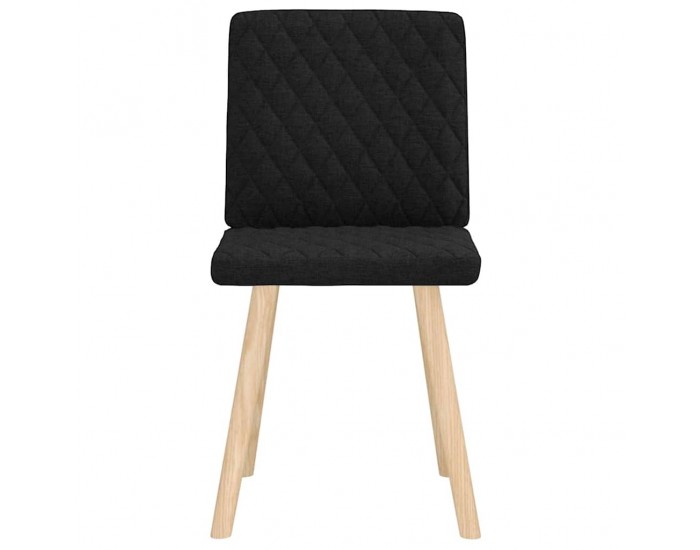 Sonata H Трапезни столове, 2 бр, черни, текстил