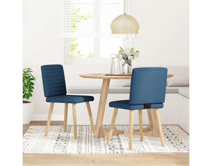 Sonata H Трапезни столове, 2 бр, сини, текстил