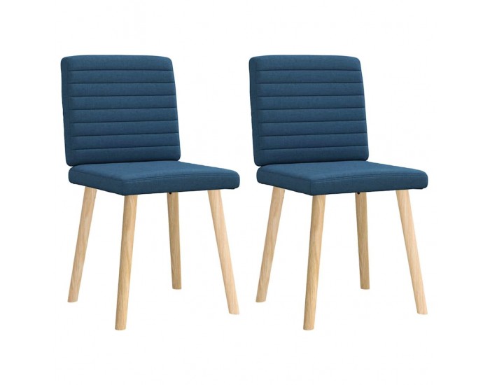 Sonata H Трапезни столове, 2 бр, сини, текстил