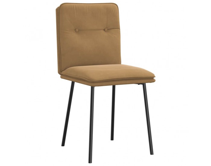 Sonata H Трапезни столове, 2 бр, кафяви, кадифе