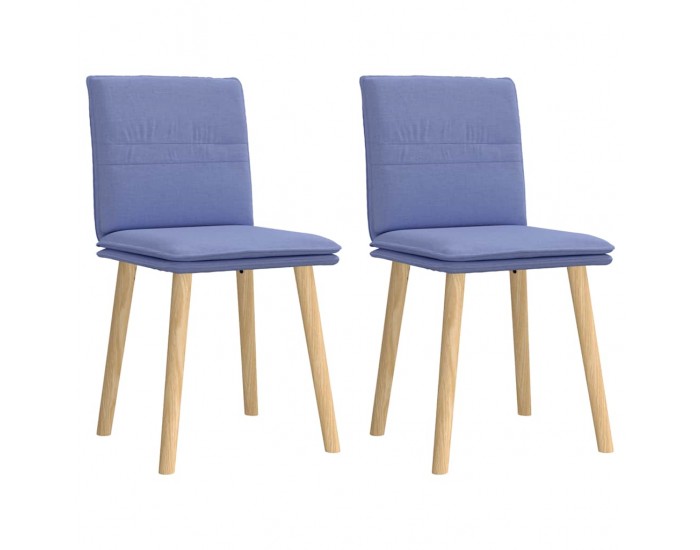 Sonata H Трапезни столове, 2 бр, дънково сини, текстил