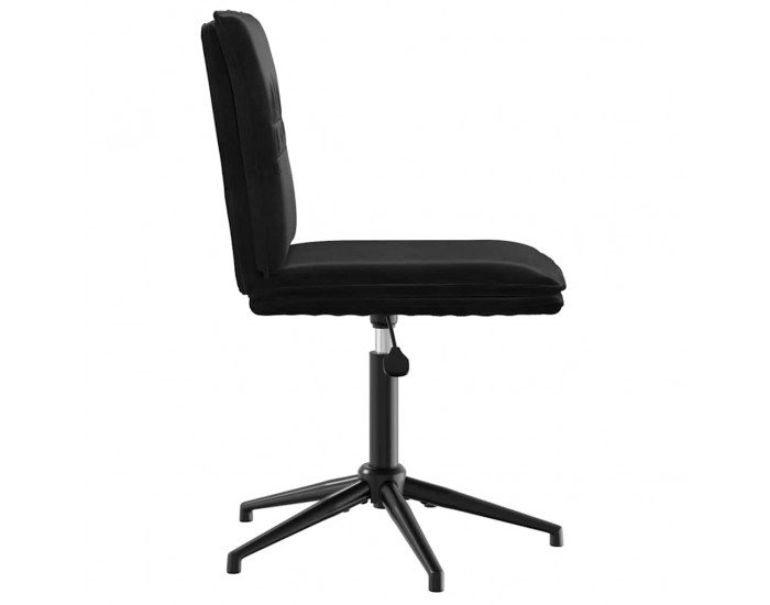 Sonata H Трапезен стол, черен, кадифе