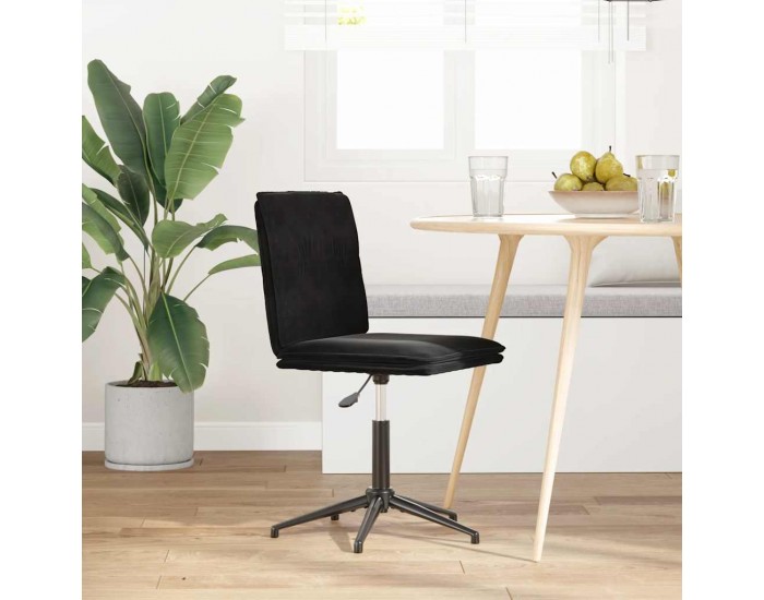 Sonata H Трапезен стол, черен, кадифе