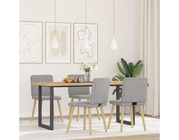 Sonata H Трапезни столове, 4 бр, облачно сиви, текстил