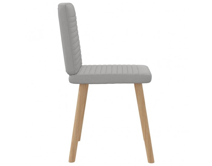 Sonata H Трапезни столове, 4 бр, облачно сиви, текстил