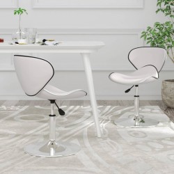 Sonata H Трапезни столове, 2 бр, бели, изкуствена кожа - Трапезни столове