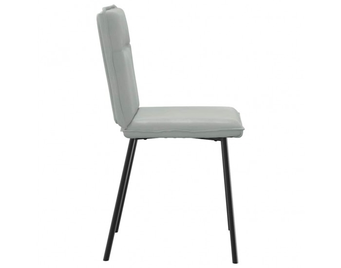 Sonata H Трапезни столове, 2 бр, светлосиви, кадифе