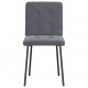 Sonata H Трапезни столове, 4 бр, тъмносиви, кадифе