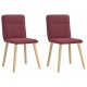 Sonata H Трапезни столове, 2 бр, виненочервени, текстил