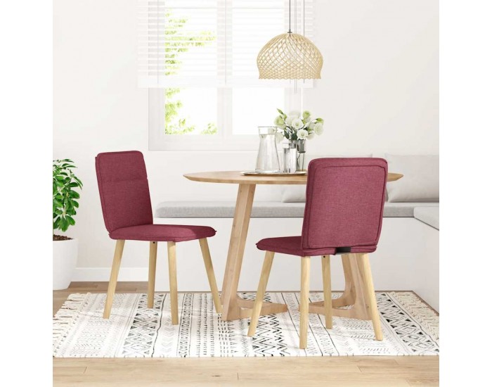 Sonata H Трапезни столове, 2 бр, виненочервени, текстил