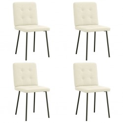Sonata H Трапезни столове, 4 бр, кремави, кадифе - Трапезни столове