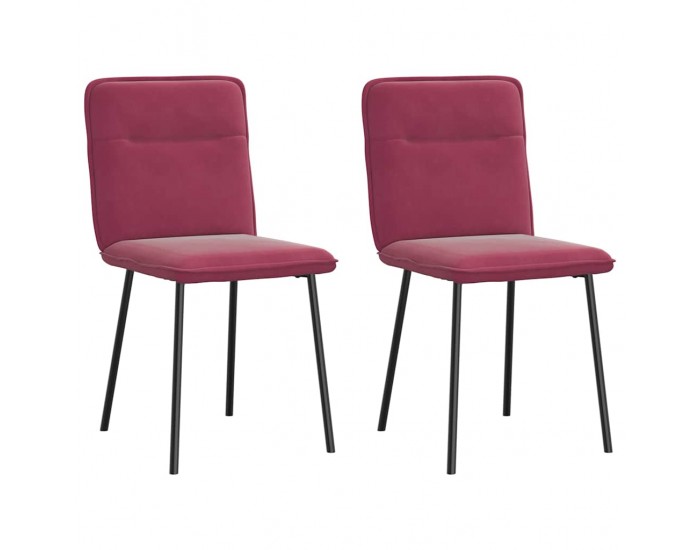 Sonata H Трапезни столове, 2 бр, виненочервени, кадифе