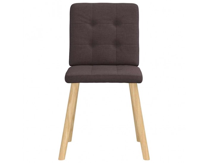 Sonata H Трапезни столове, 4 бр, тъмнокафяви, текстил