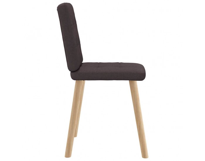 Sonata H Трапезни столове, 4 бр, тъмнокафяви, текстил