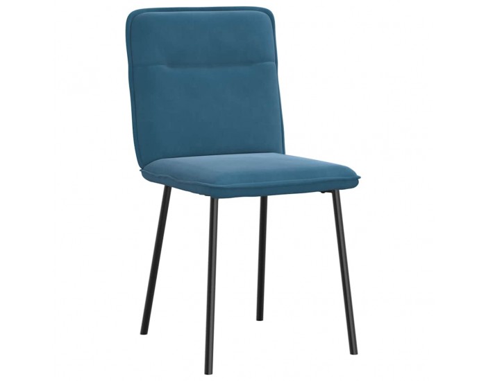 Sonata H Трапезни столове, 4 бр, сини, кадифе