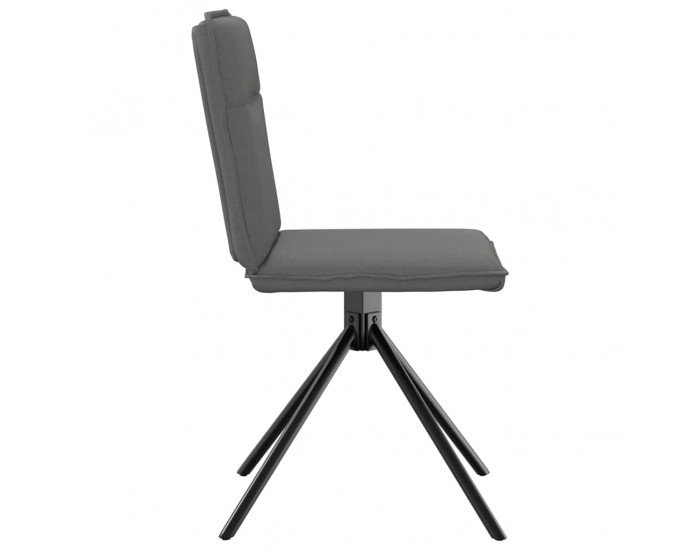 Sonata H Трапезни столове, 4 бр, тъмносиви, текстил