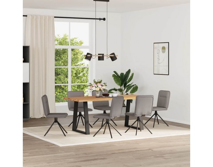 Sonata H Трапезни столове, 6 бр, таупе, плат