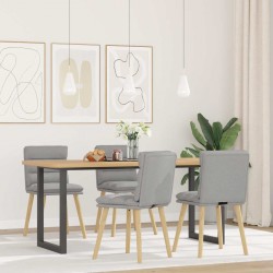 Sonata H Трапезни столове, 4 бр, облачно сиви, текстил - Трапезни столове