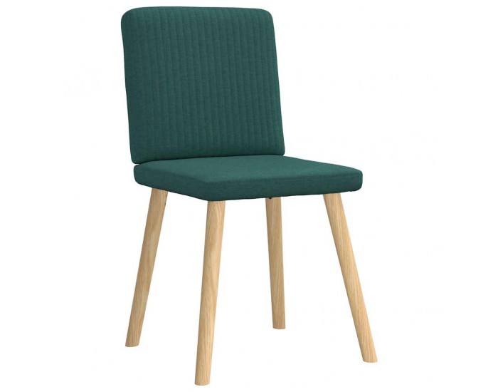 Sonata H Трапезни столове, 6 бр, тъмнозелени, текстил