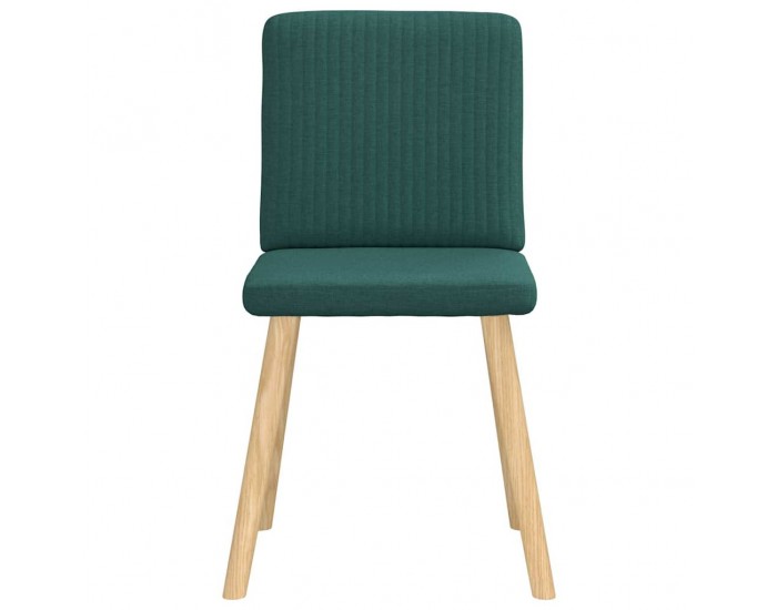 Sonata H Трапезни столове, 6 бр, тъмнозелени, текстил