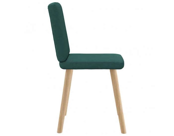 Sonata H Трапезни столове, 6 бр, тъмнозелени, текстил