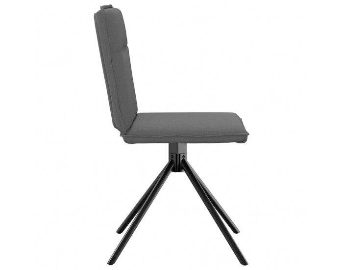 Sonata H Трапезни столове, 6 бр, тъмносиви, текстил