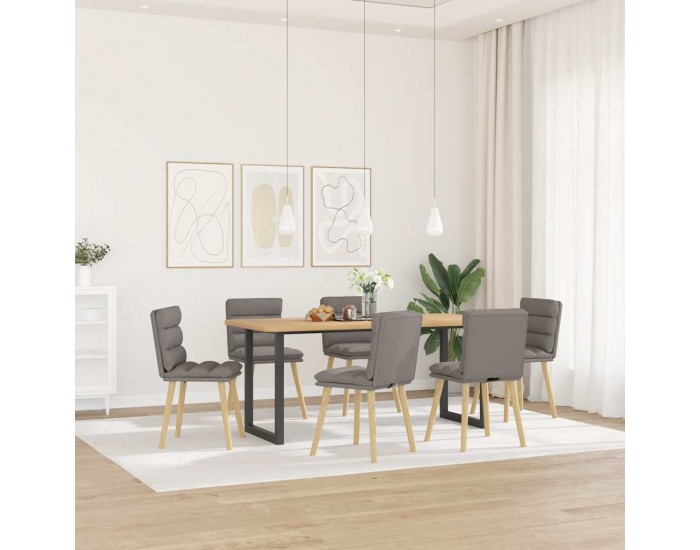 Sonata H Трапезни столове, 6 бр, таупе, плат