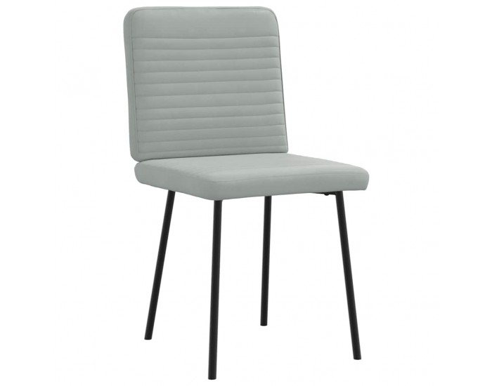 Sonata H Трапезни столове, 2 бр, светлосиви, кадифе