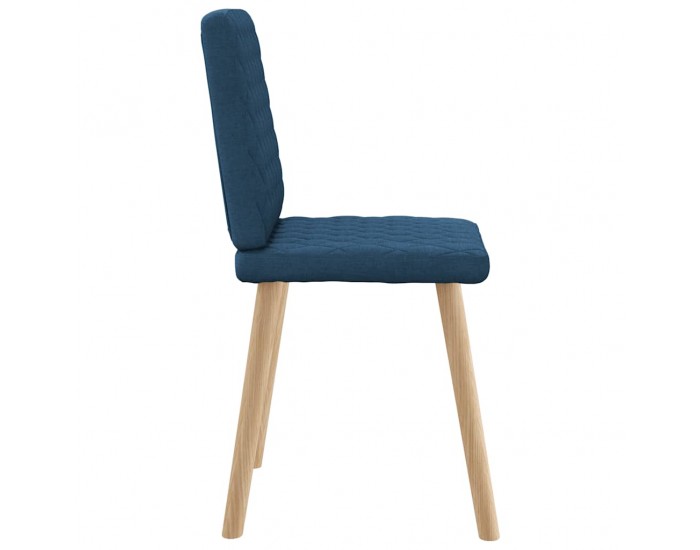 Sonata H Трапезни столове, 4 бр, сини, текстил