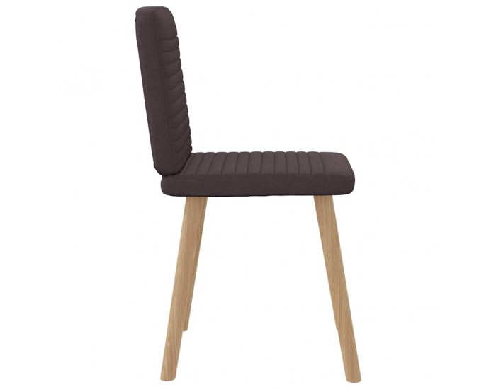 Sonata H Трапезни столове, 4 бр, тъмнокафяви, текстил