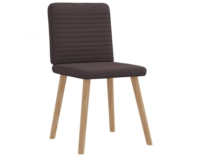 Sonata H Трапезни столове, 4 бр, тъмнокафяви, текстил