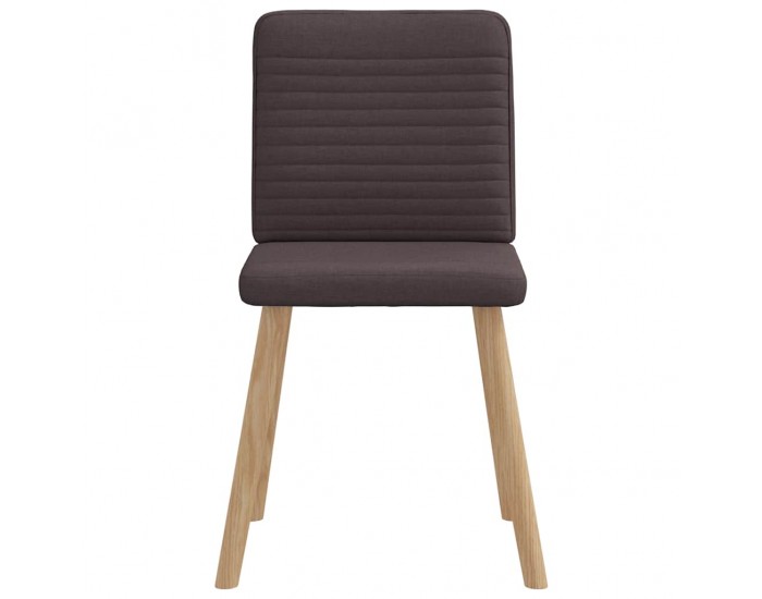 Sonata H Трапезни столове, 4 бр, тъмнокафяви, текстил
