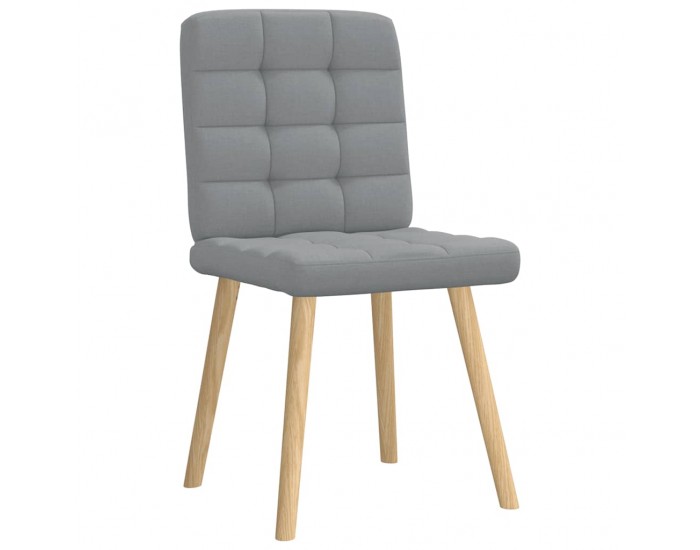 Sonata H Трапезни столове, 6 бр, светлосиви, плат