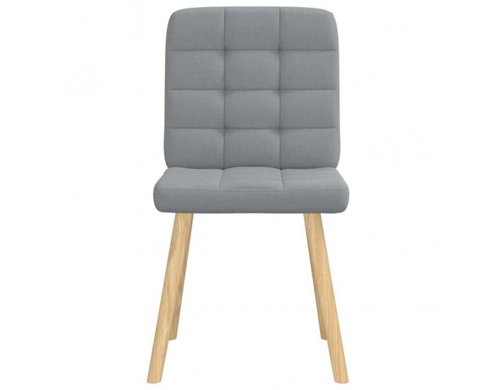 Sonata H Трапезни столове, 6 бр, светлосиви, плат