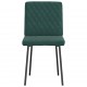 Sonata H Трапезни столове, 6 бр, тъмнозелени, кадифе