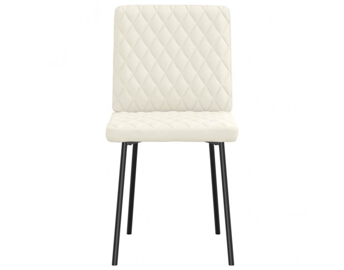 Sonata H Трапезни столове, 6 бр, кремави, кадифе