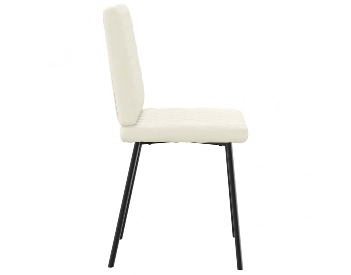 Sonata H Трапезни столове, 6 бр, кремави, кадифе