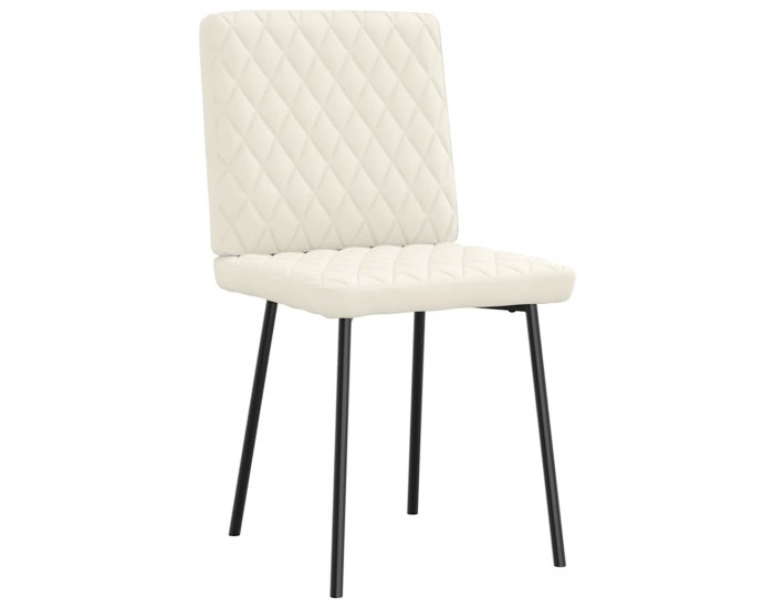 Sonata H Трапезни столове, 6 бр, кремави, кадифе