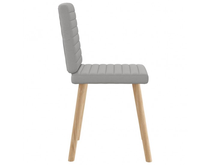 Sonata H Трапезни столове, 4 бр, облачно сиви, текстил