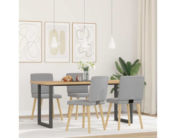 Sonata H Трапезни столове, 4 бр, облачно сиви, текстил