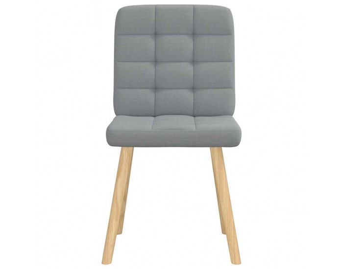 Sonata H Трапезни столове, 4 бр, светлосиви, текстил