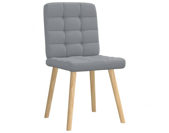 Sonata H Трапезни столове, 4 бр, светлосиви, текстил