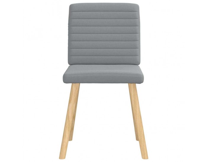 Sonata H Трапезни столове, 4 бр, светлосиви, текстил