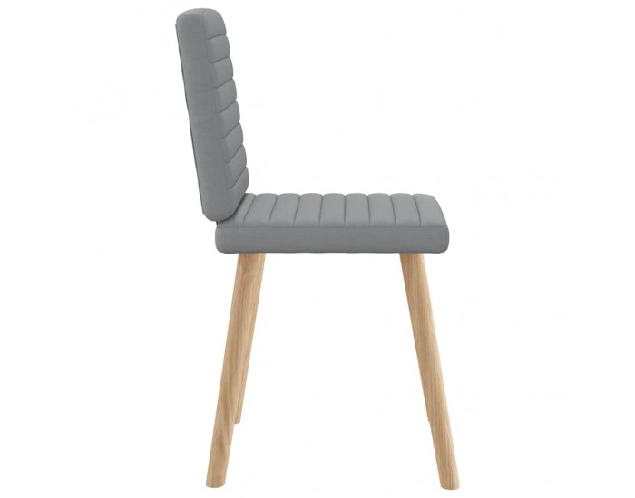 Sonata H Трапезни столове, 4 бр, светлосиви, текстил